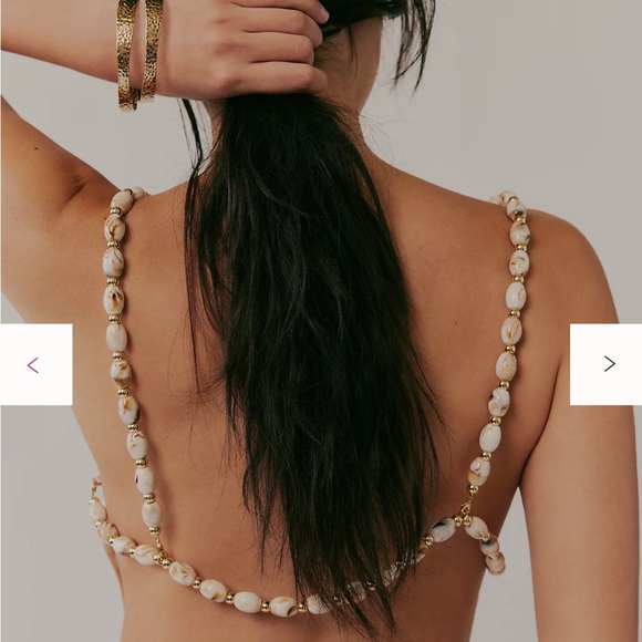 Retrofete Sleek Pearl-Shoulder Satin Maxi Dress in Blush Pink - Picture 4 of 5